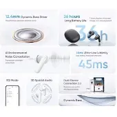 Realme Fones De Ouvido Sem Fio Techlife Buds