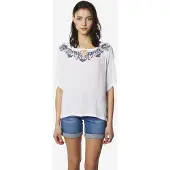 KOROSHI Blusa navy / branco