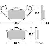 SBS Pastilhas De Freio P557-hf