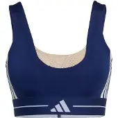 Adidas Sutiã de Desporto com Sustentação Ligeira Color Block 3-Stripes Hyperglam