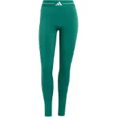 Adidas Calças de desporto 'Hyperglam Colour Block Full Length' esmeralda / branco