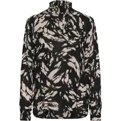 Kaffe Blusa 'Amber' bege / preto