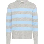 Kaffe Pullover 'KANiel' azul céu / cinzento claro
