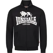 Lonsdale Casaco em moletão 'Blencarn' preto / branco