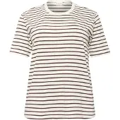 KAFFE CURVE Camisa 'KCWinni' vermelho vinho / branco