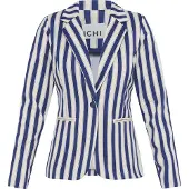 Ichi Blazer 'IHKATE' azul noturno / branco