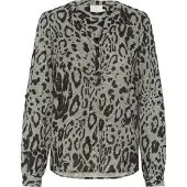 Kaffe Blusa 'KAMilia' cinzento / preto / branco