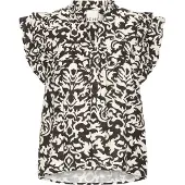 Ichi Blusa preto / offwhite