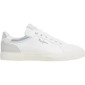 Pepe Jeans Sapatilhas baixas 'KENTON COURT' cinzento / prata / branco