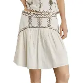 Pepe Jeans para mulher. PL9011941 Saia Denvery branca (M), Branco, Casual, Algodão
