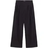 Desigual , Calças compridas com pregas, Mulher, PoliÉSter, Preto, L