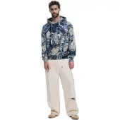Desigual , Moletom mosaico, Homem, AlgodÃO, Azul, L