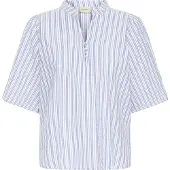 Fransa Blusa navy / branco