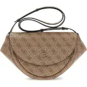 GUESS Mala de ombro 'Coleen Monogramme' bege