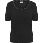 KAFFE CURVE Camisa 'Britt' preto