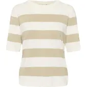 Kaffe Pullover 'Mala' taupe / branco