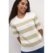 Kaffe Pullover 'Mala' taupe / branco
