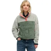Superdry para mulher. W2012349A Velo supersoft Mash Up verde (XL), Casual, Poliéster