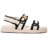 Steve madden Sandália 'Mona' preto / branco