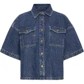Ichi Blusa 'KAMINA ' azul ganga