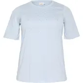 KAFFE CURVE Camisa azul céu / transparente