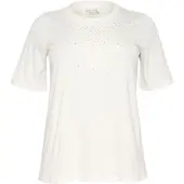 KAFFE CURVE Camisa transparente / branco