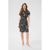 Kaffe Vestido 'Beathe' preto / branco
