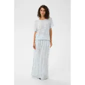 Kaffe Blusa 'KAvilia' azul céu / branco lã