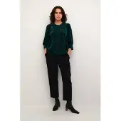 Kaffe Blusa 'Caca' esmeralda