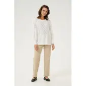 Kaffe Blusa 'Tio' branco natural