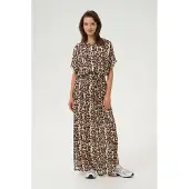 Kaffe Blusa 'Amber' bege / castanho / mocha