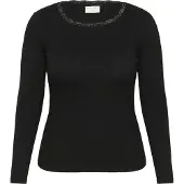 KAFFE CURVE Camisa 'Omia' preto