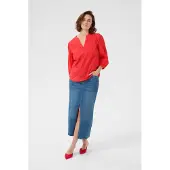 Kaffe Blusa 'Jollia' vermelho