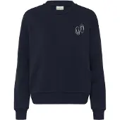 Kaffe Sweatshirt 'KALilje' marinho / branco