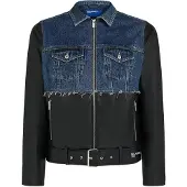 Karl lagerfeld JEANS Casaco meia-estação azul ganga / preto