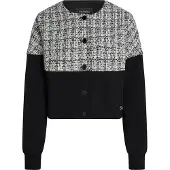 Karl Lagerfeld Casaco de malha cinzento claro