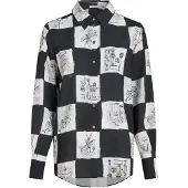 Karl Lagerfeld Blusa preto / branco