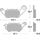 SBS Pastilhas De Freio De Cerâmica Hi-tech Scooter 230ct Carbon