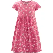 Happy girls Vestido amarelo claro / pitaya / branco