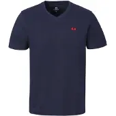 La Martina Camisa ' MCR013 ' azul escuro / vermelho sangue