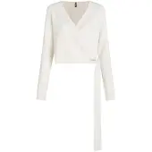 Karl Lagerfeld Casaco de malha creme