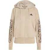 Adidas Sweatshirt de desporto 'Seasonal Essentials' ecru / castanho / castanho escuro