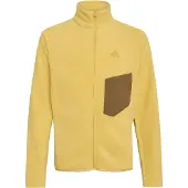 Adidas Casaco de velo funcional ' Kids Multi CLIMAWARM Full-Zip' castanho / amarelo dourado