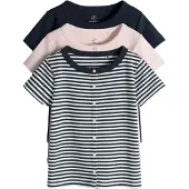 The Set Casaco de malha navy / rosé / branco