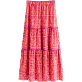Next Saia laranja escuro / rosa escuro