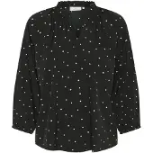 Kaffe Blusa 'KASandy' preto / branco
