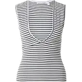 Weekday Top 'Pia' antracite / branco