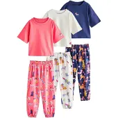 Next Pijama navy / laranja escuro / vermelho claro / branco