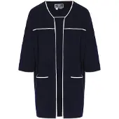 Dreimaster Maritim Casaco de malha navy / branco