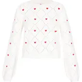 Mymo Pullover vermelho / offwhite